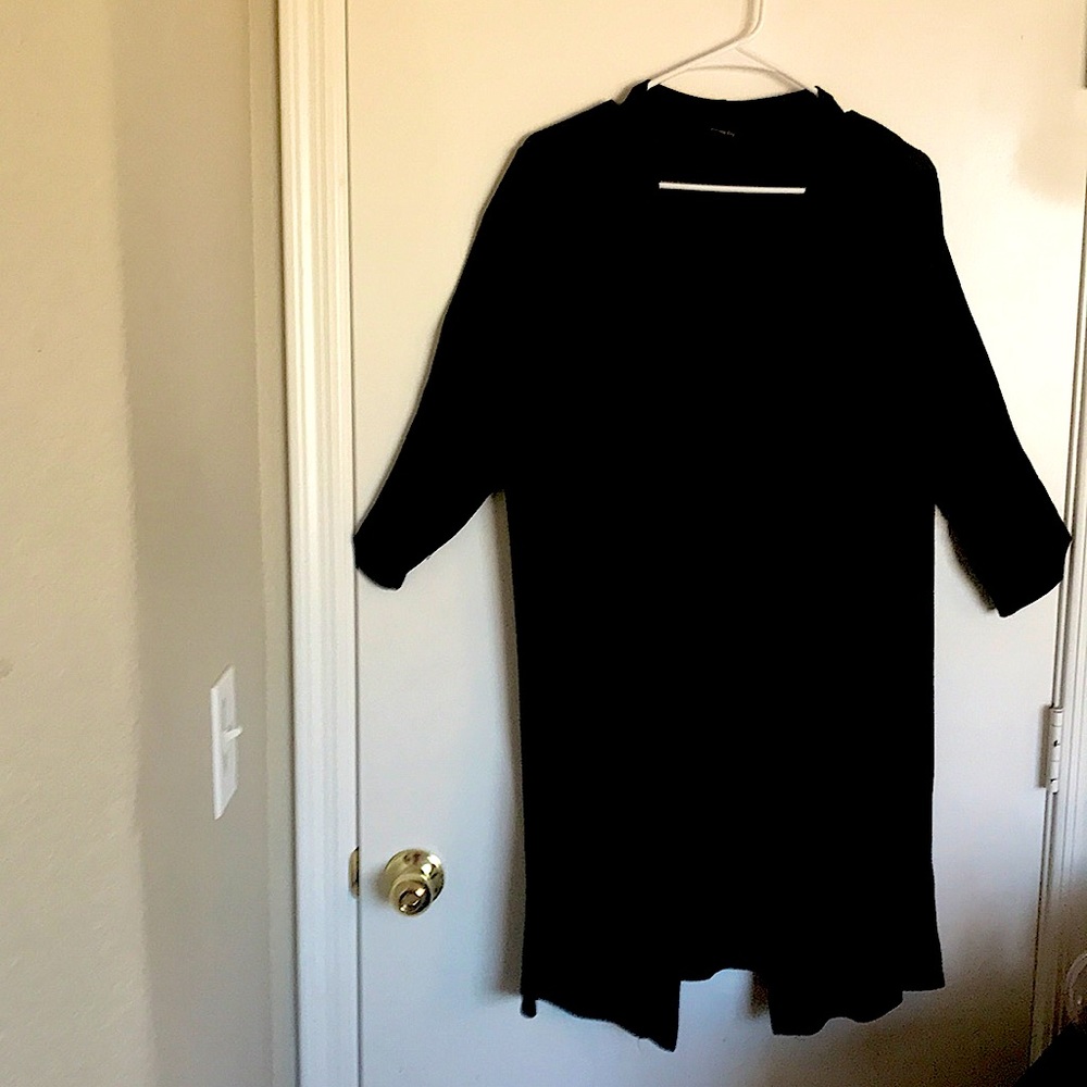 Womens black quarter sleeved cardigan Size XL